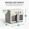 image:imageMartha Stewart French Door Air Fryer Toaster Oven Combo 34QT Countertop Convection 12in1 Bake Broil Roast Fits 12 PizzaDehydrate5 Accessories Air Fry Basket Stainless Steel Linen CreamLinen Cream